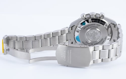 Open Clasp Shot of Speedmaster Apollo XVII