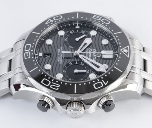 Crown Side Shot of Seamaster Diver Chrono