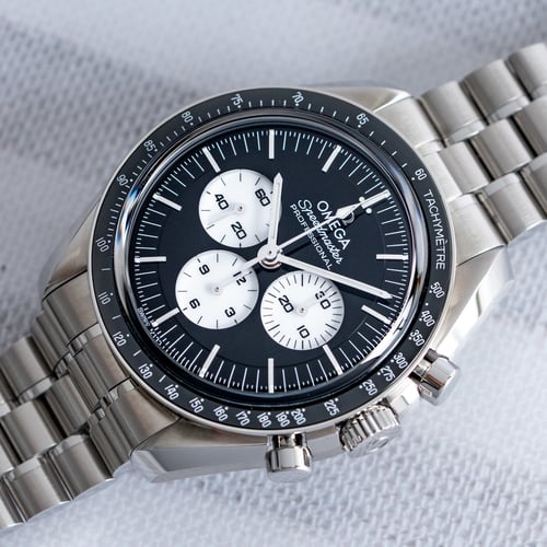 Stylied photo of  of Speedmaster Moonwatch Professional Co-Axial Master Chronometer