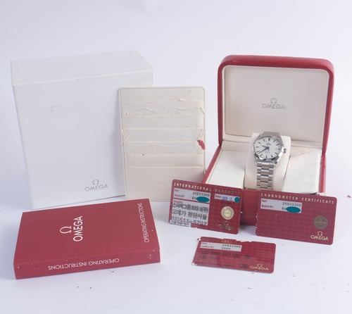 Box / Paper shot of Seamaster Aqua Terra Co-Axial