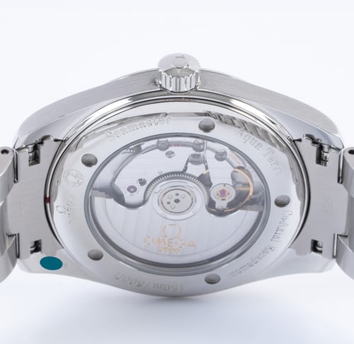 Caseback of Seamaster Aqua Terra Co-Axial