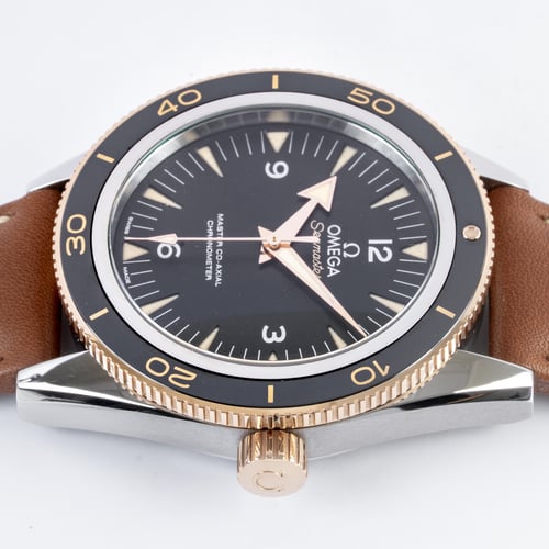 Crown Side Shot of Seamaster 300 Master Co-Axial