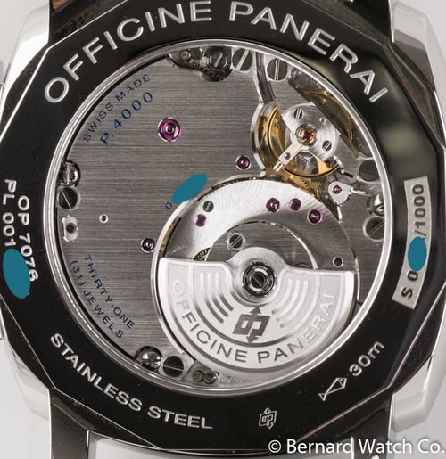 Caseback of Luminor Due 3 Days