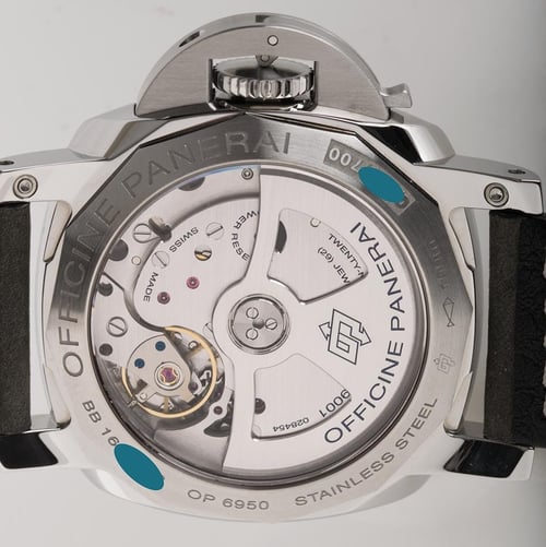 Caseback of Luminor 1950 42 GMT