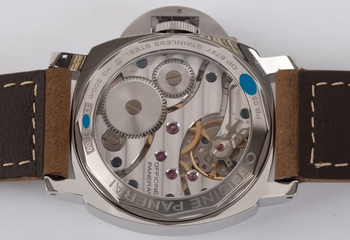 Caseback of Luminor Marina 'Sandwich Dial'