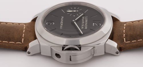 Crown Side Shot of Luminor Marina 'Sandwich Dial'