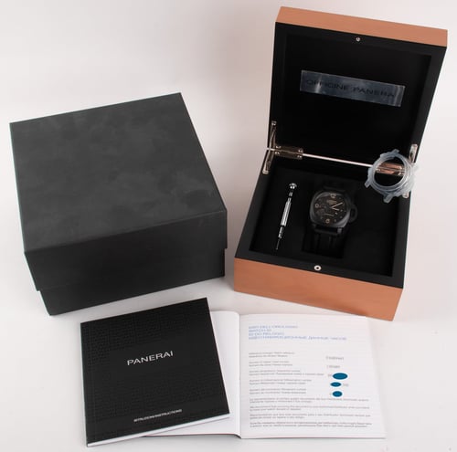Box / Paper shot of Luminor 3 Days GMT Ceramica