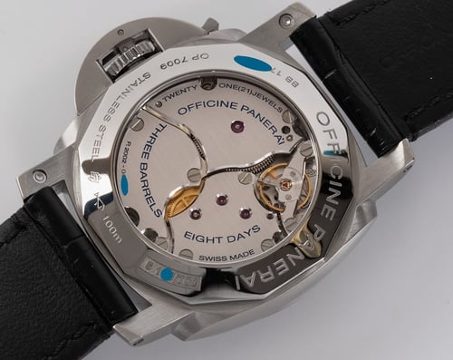 Caseback of Luminor 1950 8 Days GMT