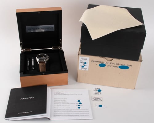 Box / Paper shot of Luminor 1950 3 Days GMT