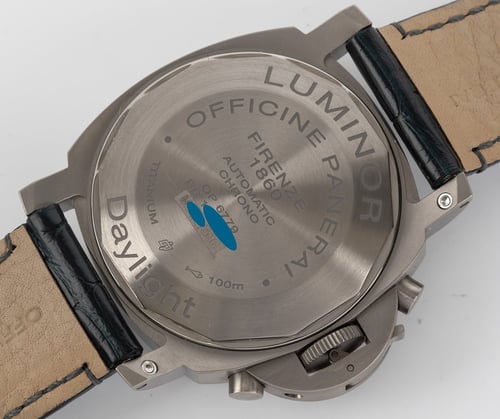 Caseback of Luminor Chrono Daylight