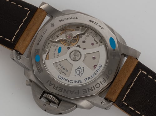 Caseback of Luminor 1950 3 Days Titanio