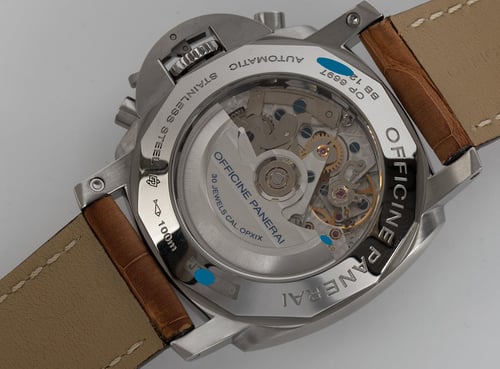 Caseback of Luminor 1950 Flyback Chronograph