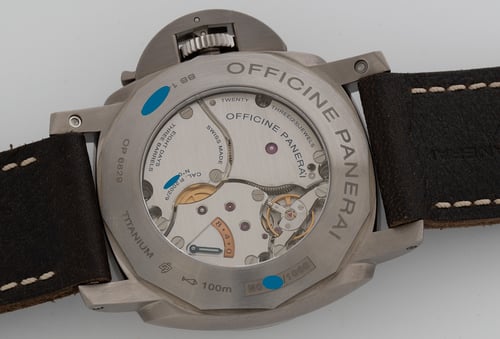 Caseback of Luminor 1950 8 Days Destro