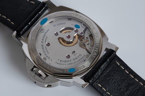 Caseback of Luminor Marina 8-Days