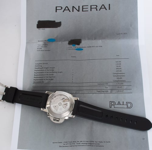 Paper shot of Luminor Marina 1950 3 Days