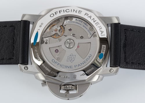 Caseback of Luminor 1950 10 Days GMT