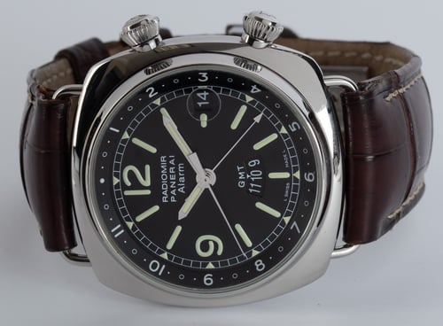 Front View of Radiomir GMT Alarm