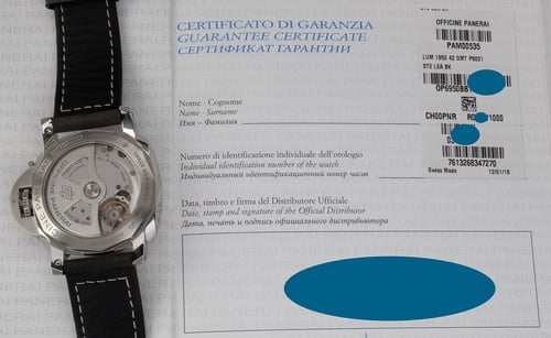 Paper shot of Luminor 1950 42 GMT