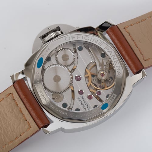 Caseback of Luminor Marina 'Sandwich Dial'
