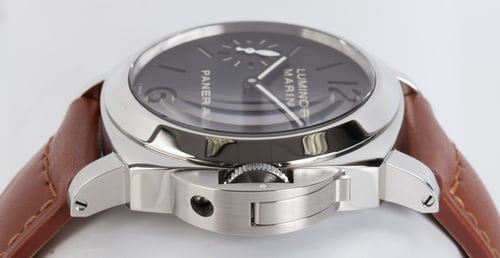 Crown Side Shot of Luminor Marina 'Sandwich Dial'
