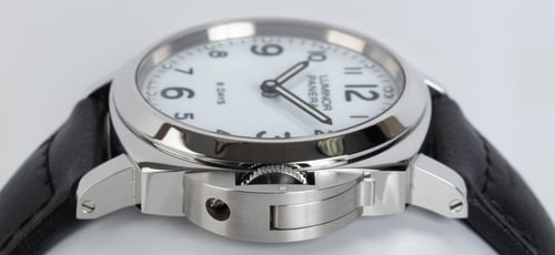 Crown Side Shot of Luminor Base 8 days 44mm