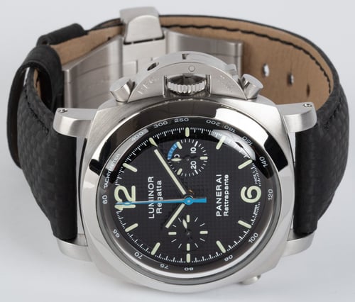 Front View of Luminor 1950 Regatta Rattrapante
