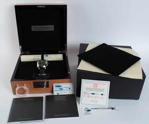 Box / Paper shot of Luminor 1950 Regatta Rattrapante