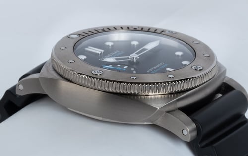 9' Side Shot of Luminor Submersible 1950 3 Days Titanio