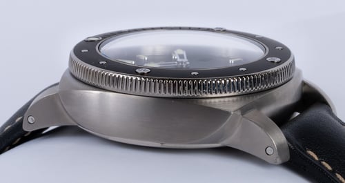 9' Side Shot of Luminor Submersible 1950 Amagnetic 3 Days Automatic Titanio