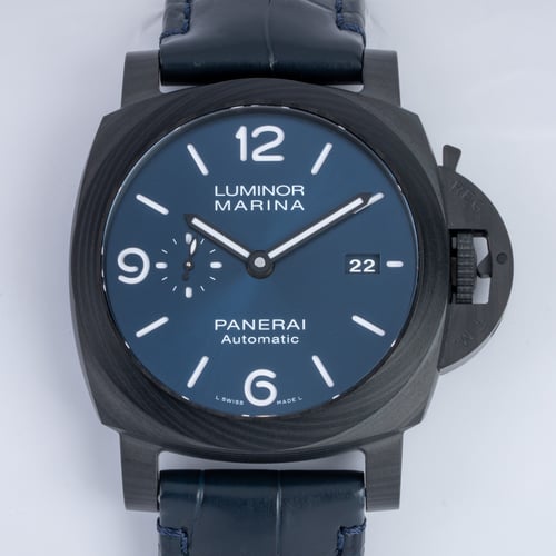 Front Shot  of Luminor Carbotech Blu Notte 44