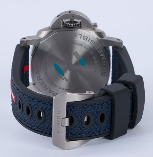 Rear / Band View of Submersible GMT Luna Rossa Titanio