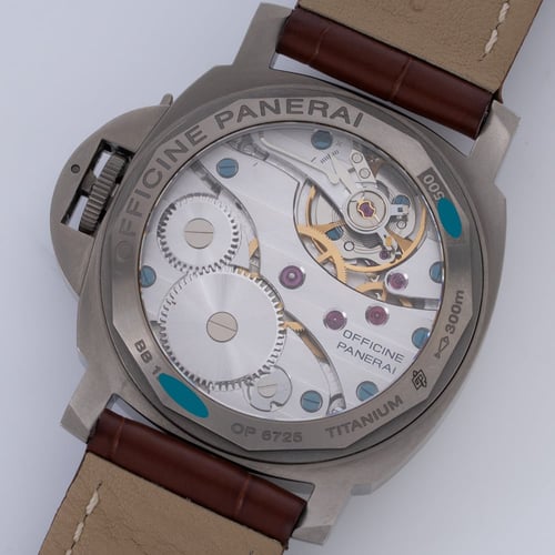 Caseback of Luminor Marina Titanio