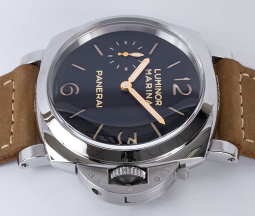 Crown Side Shot of Luminor 1950 3 Days 47mm
