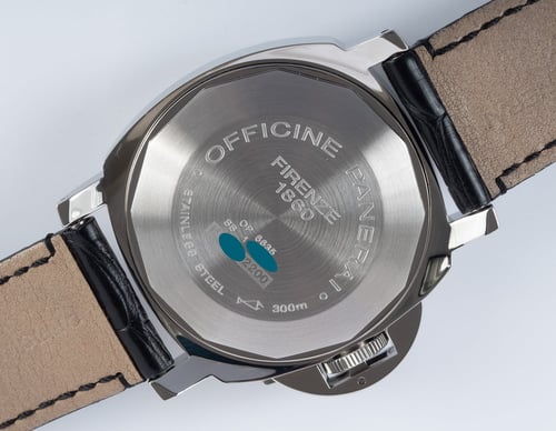 Caseback of Luminor Power Reserve