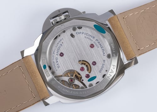 Caseback of Luminor Destro Otto Giorni