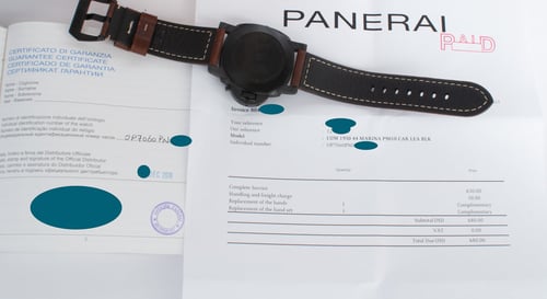 Paper shot of Luminor Marina 1950 Carbotech