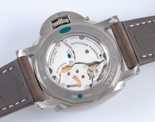 Caseback of Luminor Equation of Time