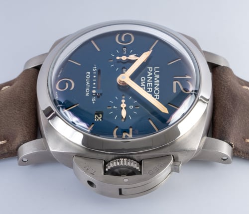 Crown Side Shot of Luminor Equation of Time