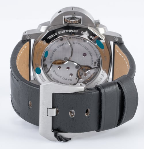 Rear / Band View of Luminor 1950 8 Days GMT 'Dot Dial'