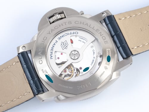 Caseback of Lum 1950 Regatta Submersible GMT 47mm