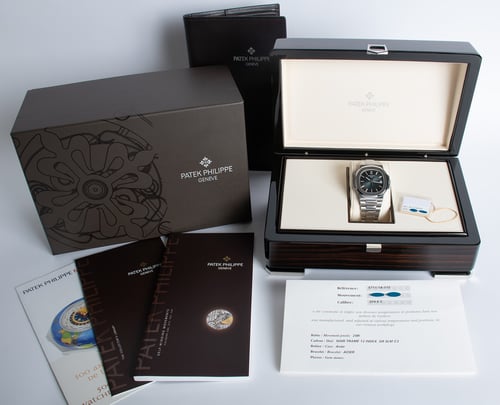 Box / Paper shot of Nautilus 'Blue Dial'