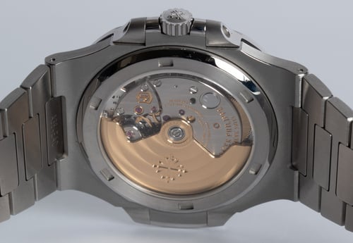 Caseback of Nautilus 'Blue Dial'