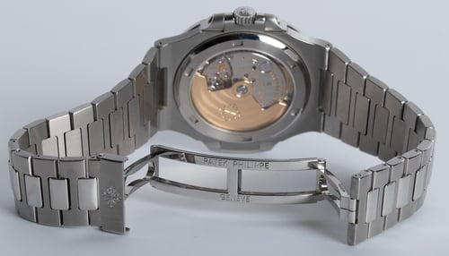 Open Clasp Shot of Nautilus 'Blue Dial'