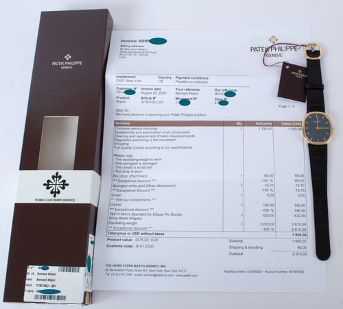 Extra Included Items of Golden Ellipse