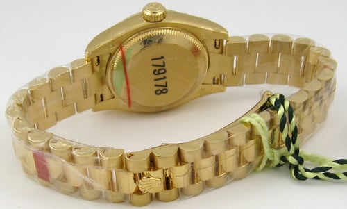 Rear / Band View of Ladies Datejust President