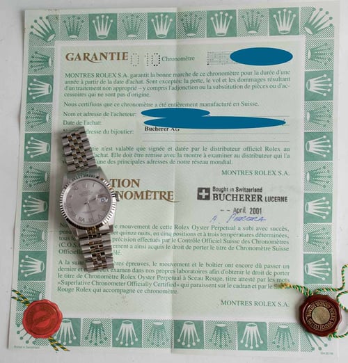 Paper shot of Datejust
