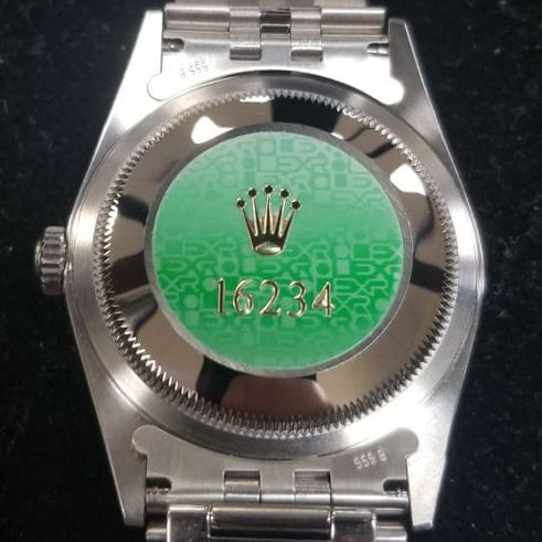 Caseback of Datejust