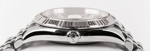 Crown Side Shot of Datejust Turn-O-Graph 'Thunderbird'