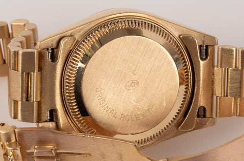 Caseback of Ladies Datejust President