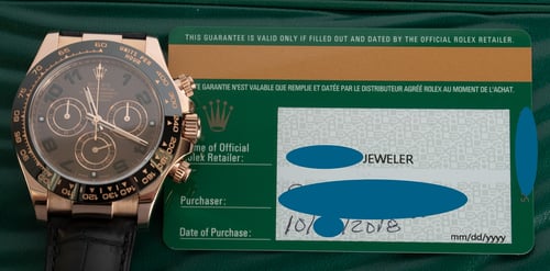 Paper shot of Daytona Cosmograph